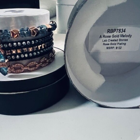 A ROSE GOLD MELODY  STACK - Picture 2 of 2